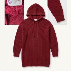 SO Women's Burgundy Hooded Sweater